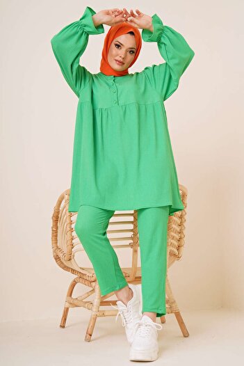 VOLT CLOTHİNG Women's Button-Front Wrapped Double Suit