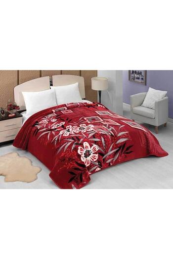 MİNK Lacasa Double Blanket - Claret Red 1093 Model (200x240)