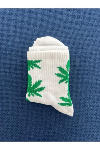 Touz Küt Küt Leaf Unisex Білі шкарпетки