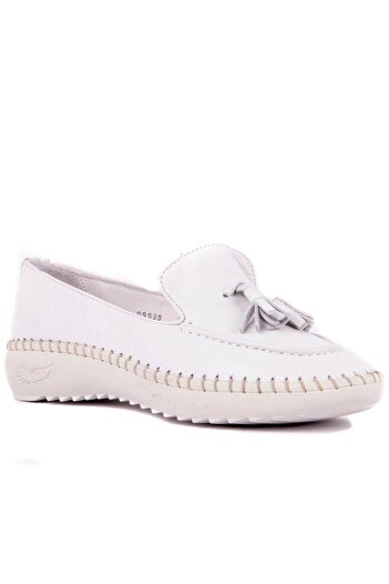 SailLakers - Genuine Leather White Women's Shoes 104-3043-3627-R34