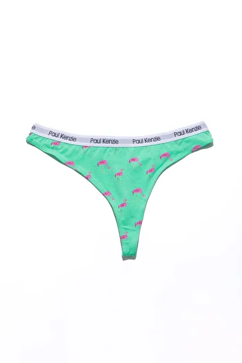 Paul Kenzie Patterned Women's String Panties - Couple Collection Pink Birdy