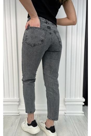 Pubi Omoda-smoked Colorfast Mom Jean Γυναικείο Boyfriend Ψηλόμεση Power Lycra