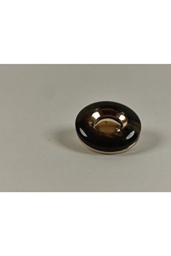 Kariyer Astar 3 Cm Legs Gold Metalized Top Brown 10 Pieces Buttons