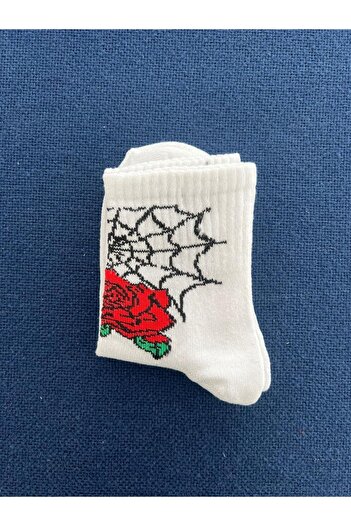 Touz Rose & Web Unisex Білі шкарпетки - zolid wear