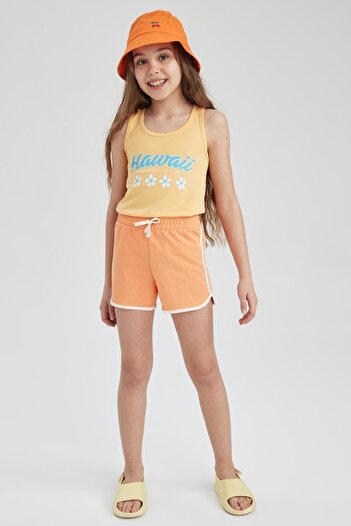 DeFacto Girl's Lace-up Waist Shorts L6125a623hs