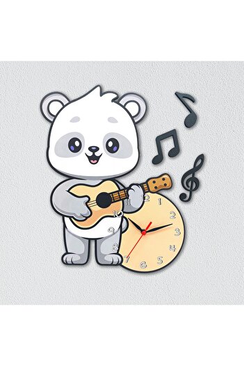 CajuArt Decorative Cute Koala Children's Room Wooden Wall Clock Ornament