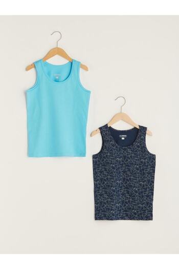 LC Waikiki Crew Neck Cotton Boys Singlet 2-Piece (S1)