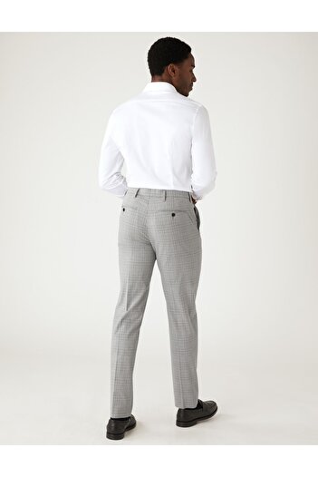 Marks & Spencer Tailored Fit Ekose Desenli Pantolon