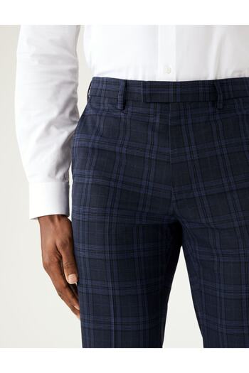 Marks & Spencer Tailored Fit Ekose Desenli Pantolon