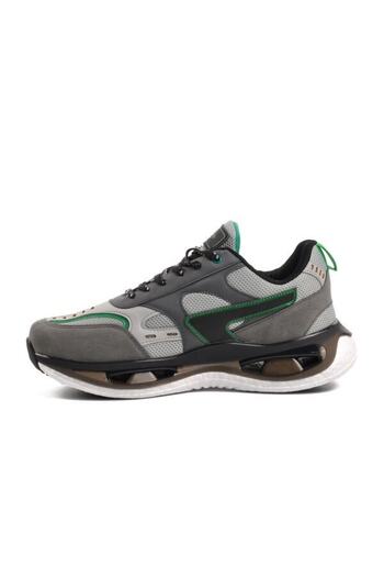 DUNLOP Men's Grey-Green Foam Sole Sports Shoes