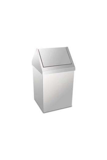 BlackBird Home Chrome Roof Lid Pushable Trash Can 6 Lt