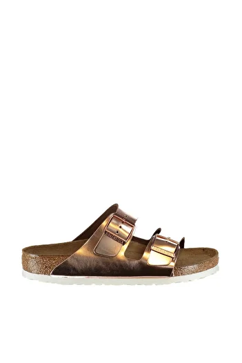 Birkenstock Χρυσές γυναικείες παντόφλες Arizona952091