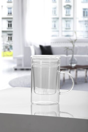 Taşev Elizze Süzgeçli Kupa 400 Ml T1623