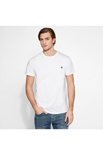 Timberland Ss Dunstan River Crew White Men's T-Shirt 100445168