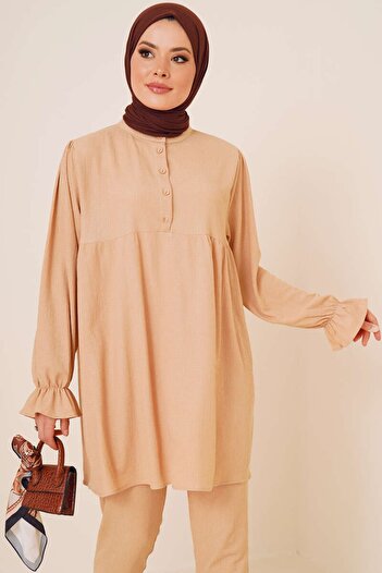 VOLT CLOTHİNG Women's Button-Front Wrapped Double Suit