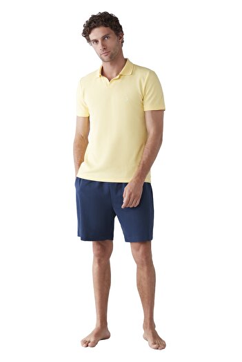 Penyemood Ft Luxury Polo Collar Shorts Set - Ft201