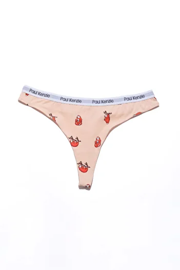 Paul Kenzie Patterned Women's String Panties - Couple Collection Lazy