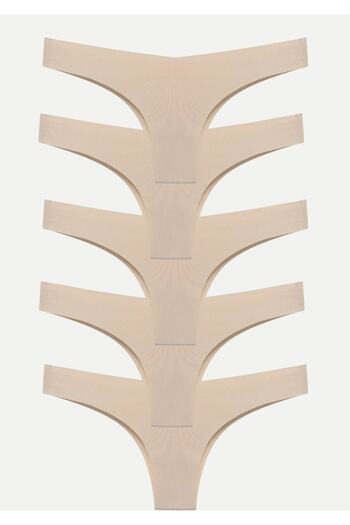 GECKO COLLECTION Chiloți tanga brazilian tăiați cu laser Gecko 5 piese pentru femei
