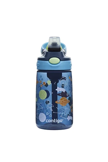 Contigo Gizmo Flip Pro Space Tritan Kids Water Bottle 420ml Navy Blue