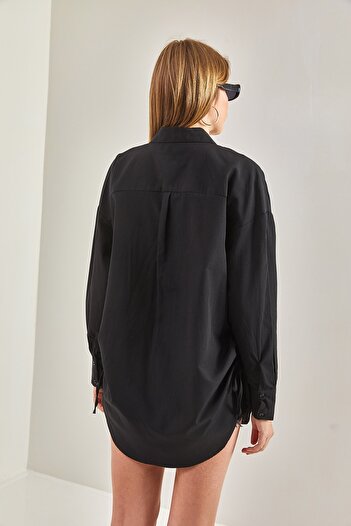 Bianco Lucci Women's Side Gathered Shirt