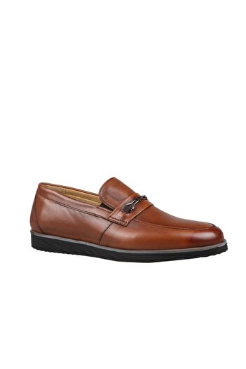 Fosco 2921 Genuine Leather Tan Men's Casual Shoes