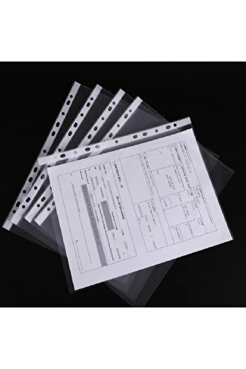 SEYFİKİRTASİYE Noki Eco Transparent Bag File 100 Pieces 1 Pack
