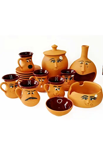 HerşeyTopraktan Earth Coffee Set with Emoji