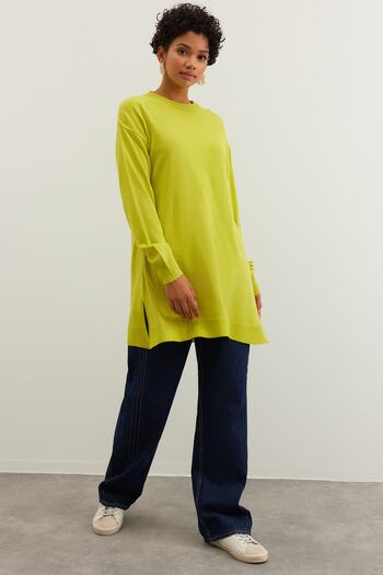 Trendyol Modest Oil Green Knitwear Sweater TCTAW22AK0010