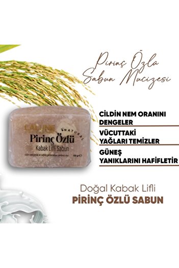 Lalune Natural Pumpkin Fiber Rice Extract Soap 100 Gr