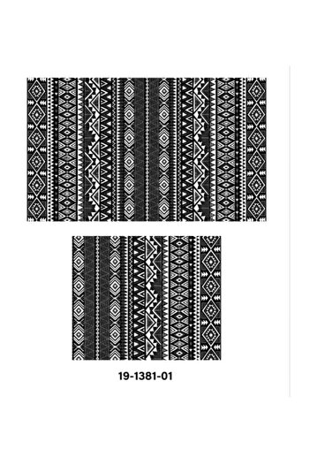 Bayev Soley Woven Djt. Σετ Μαξιλαριών Μπάνιου 2 τεμαχίων Σετ Τουαλέτας 1381 01