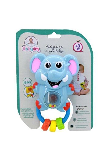 Sunman Babycim Pilli Fil Çıngırak
