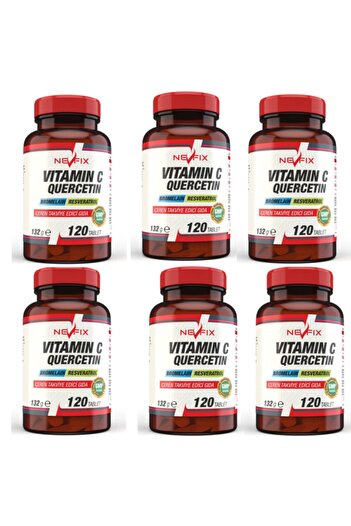 Nevfix Vitamin C 2 Tablet 1000 Mg 120 Tablet 6 Boxes Vitamin C 720 Tablets