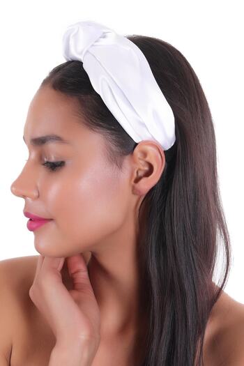 hahai accessories Hahai Women's Wide Band Flowing Satin Crown