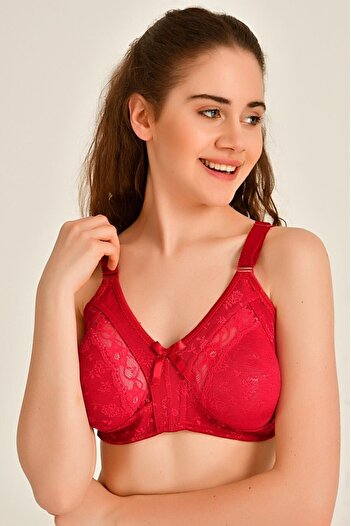ECEM Women's Pink Lace Cupping Bra