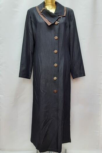 YILDIZ Women's Navy Blue Topcoat