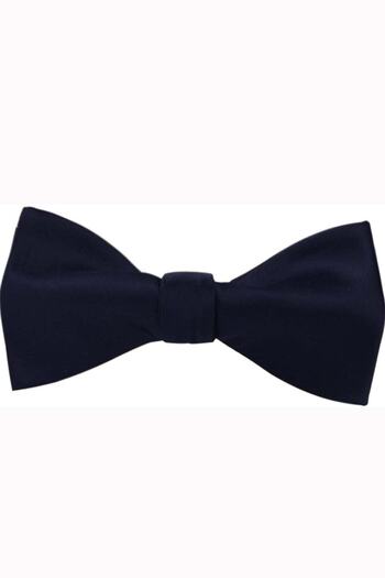 Gutiero Navy Blue Light Bow Tie
