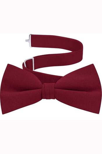 Gutiero Bow Tie Burgundy Satin