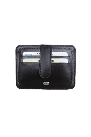Zenga Original Leather Wallet Credit Card Holder 024-1 Black