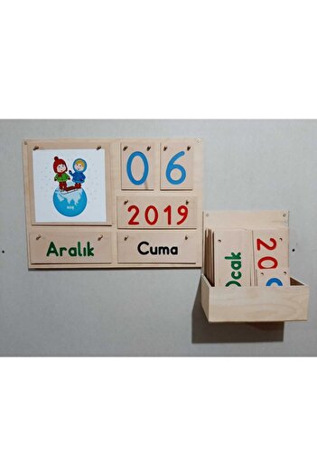 Montessori Gemisi Ahşap Takvim