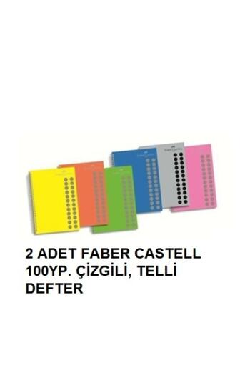 Faber Castell 100ypدفتر ملاحظات مخطط مكون من قطعتين