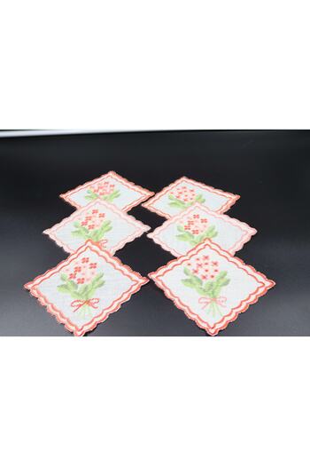 vipceyiz Patterned Cocktail Napkins (6 PCS)