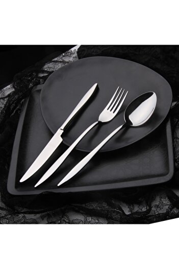 Demir Çeyiz Dmr Life Ruby Plain 6 Pieces of Dessert Spoons