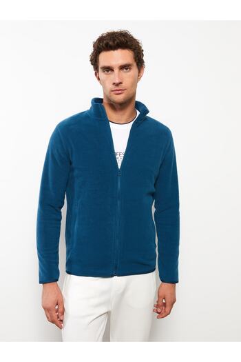 LC Waikiki Comfortable Fit Stand Collar Men's Sports Cardigan