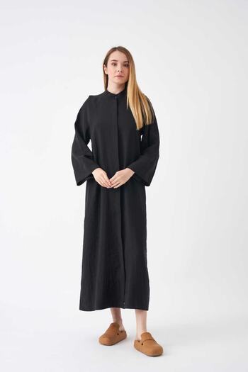 Mevra Black Ferace Model Dress
