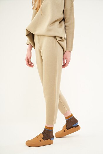 Mevra Knitwear Trousers Stone