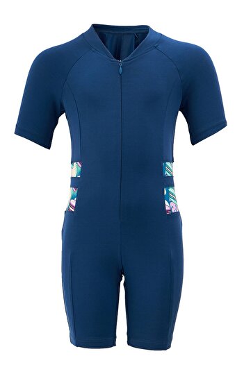 MARESİVA Side Patterned Jumpsuit Swimsuit