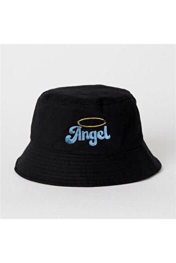 Planet Butik Angel Embroidered Bucket Hat