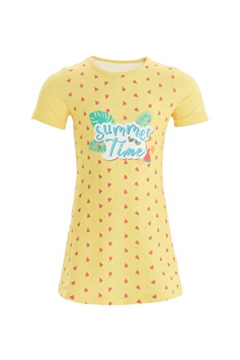 MARESİVA Patterned Girl's Half Hijab Swimsuit