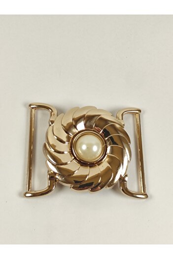 Kariyer Astar 4.5 Cm Gold Belt Buckle with Pearls 1 Piece