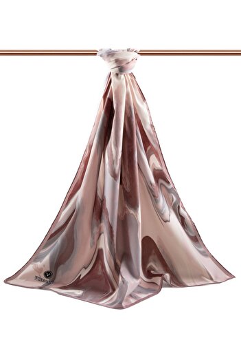 Vissona Women's Luxury Medina Silk Shawl Powder-9